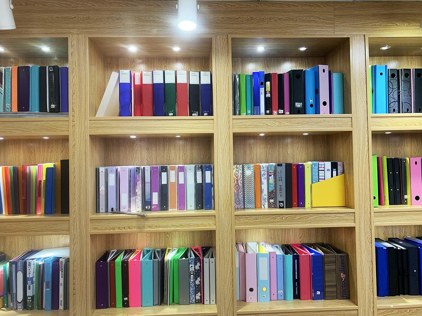 3 Ring Binder 1/2 inch, 0.5 Inch Round Ring, Holds 8.5 * 11inch Papers, with 2 Pockets,6 Colorful Binders for Office/Business