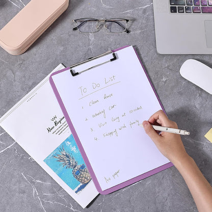 Mr. Pen- Plastic Clipboard, 12.5" x 9", 2 Pack, Clipboard Plastic, Low-Profile Metal Clip with Retractable Hanging Hole
