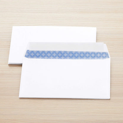 Amazon Basics #6 3/4 Security-Tinted Self-Seal Envelopes for Home & Office, White, 100-Pack