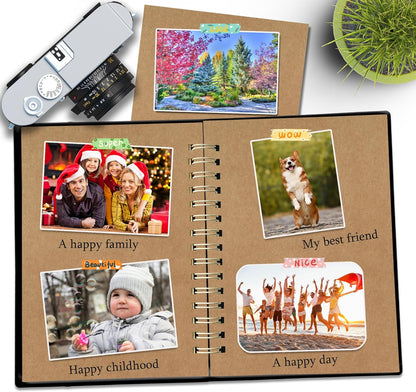 25 Sheets Black Cardstock Paper 8.5'' x 11'', 250gsm/92lb Thick Paper for Scrapbook, Invitations, Printing and DIY Cards