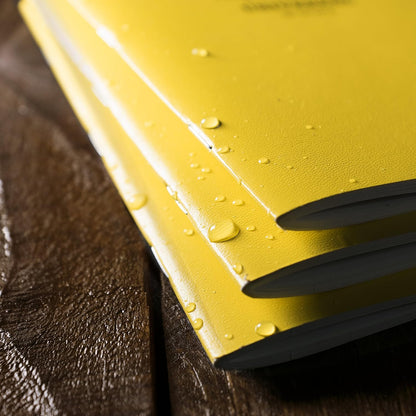 Rite In The Rain Weatherproof Stapled Notebook, 4.625" x 7", Orange Cover, Universal Pattern, 3 Pack (No. OR71FX)