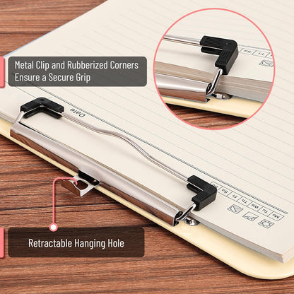 Mr. Pen- Plastic Clipboard, 12.5" x 9", 2 Pack, Clipboard Plastic, Low-Profile Metal Clip with Retractable Hanging Hole
