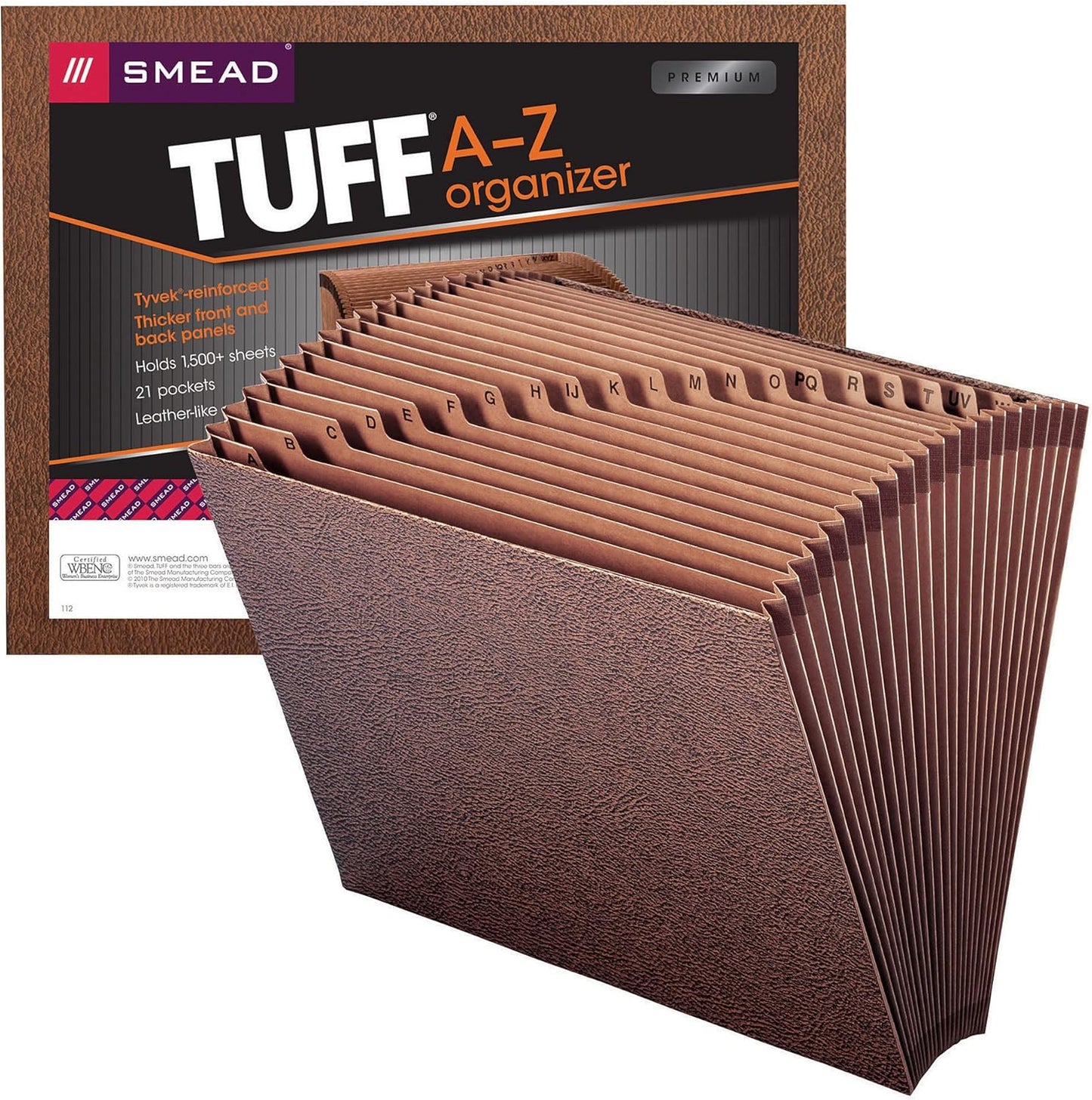Smead TUFF Expanding File, Monthly (Jan.-Dec.), 12 Pockets, Letter Size, Redrope-Printed Stock (70488)