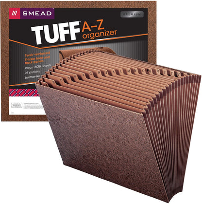 Smead TUFF Expanding File, Monthly (Jan.-Dec.), 12 Pockets, Letter Size, Redrope-Printed Stock (70488)