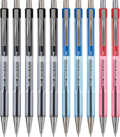PILOT Pen 30000 The Better Ball Point Pen Refillable & Retractable Ballpoint Pens, Fine Point, Black Ink, 12-Pack