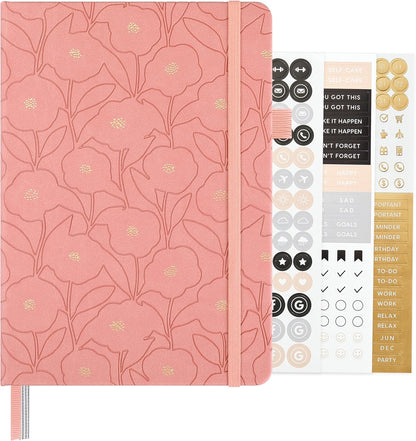 &And Per Se Lined Journal Notebook, 160 Pages, A5 5.7 x 8 inches College Ruled Thick Paper Notebook Journals for Writing, Hardcover Notebooks for Women Men Office School (1 Pack, Green) - Colors A