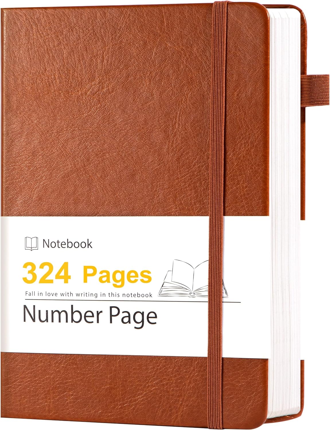 Yoment Leather Journal for Men Women, 324 Numbered Pages Thick Journals for Writing with Contents, A5 Hardcover College Ruled Journaling Notebooks for Travel, Note Taking, Diary, Green