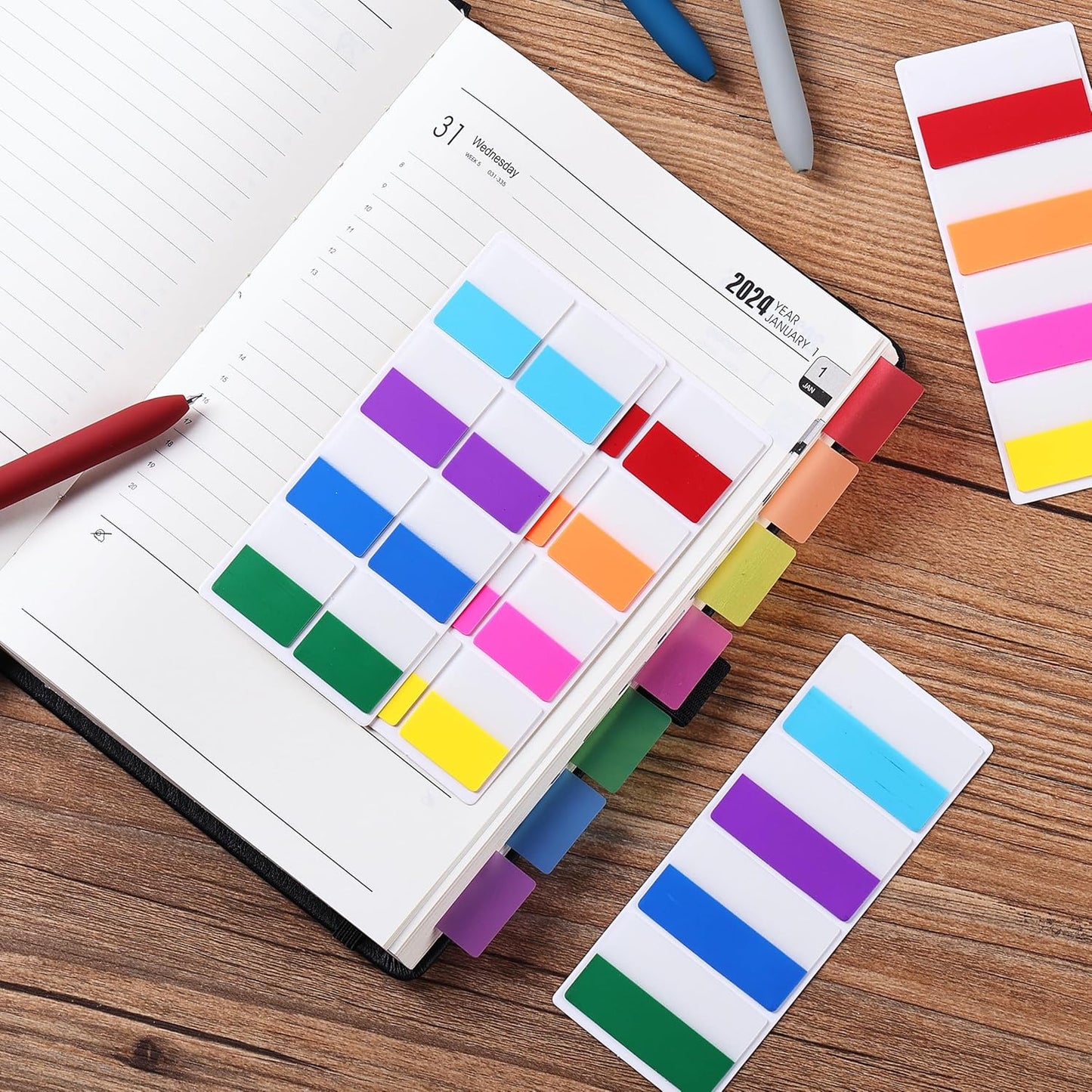 Mr. Pen- Sticky Index Tabs, 240 Pcs, Vibrant Sticky Tabs for Notebooks, Page Markers, Page Tabs for Binders, Page Tabs Sticky Tabs for Books, Notebook Tabs, Book Sticky Tabs for Notebooks