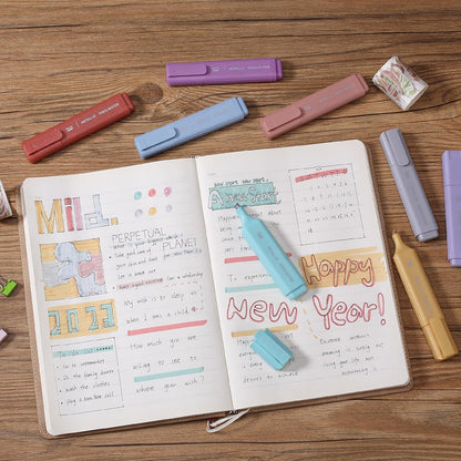 Mr. Pen- Pastel Highlighters, 8 Pack, Highlighters with Firm Chisel Tip, Quick Dry & Non-Toxic, No Bleed on Standard Paper, Ideal for Highlighting, Underlining, Journaling & Coloring