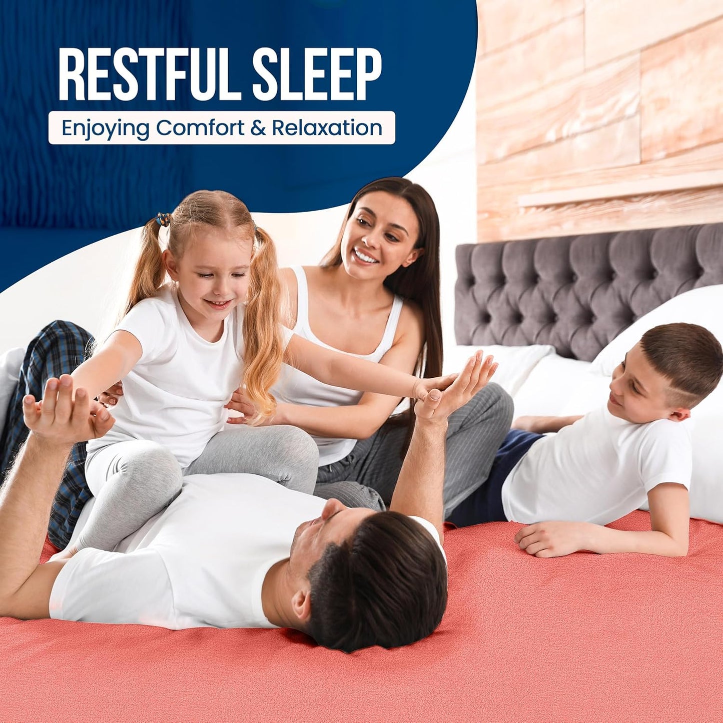 Twin Size Mattress Protector Waterproof, Premium 200 GSM Terry Mattress Cover, Soft & Breathable Bed Cover, Fitted Sheet Style Stretchable Deep Pockets 15" by Utopia Bedding (White)