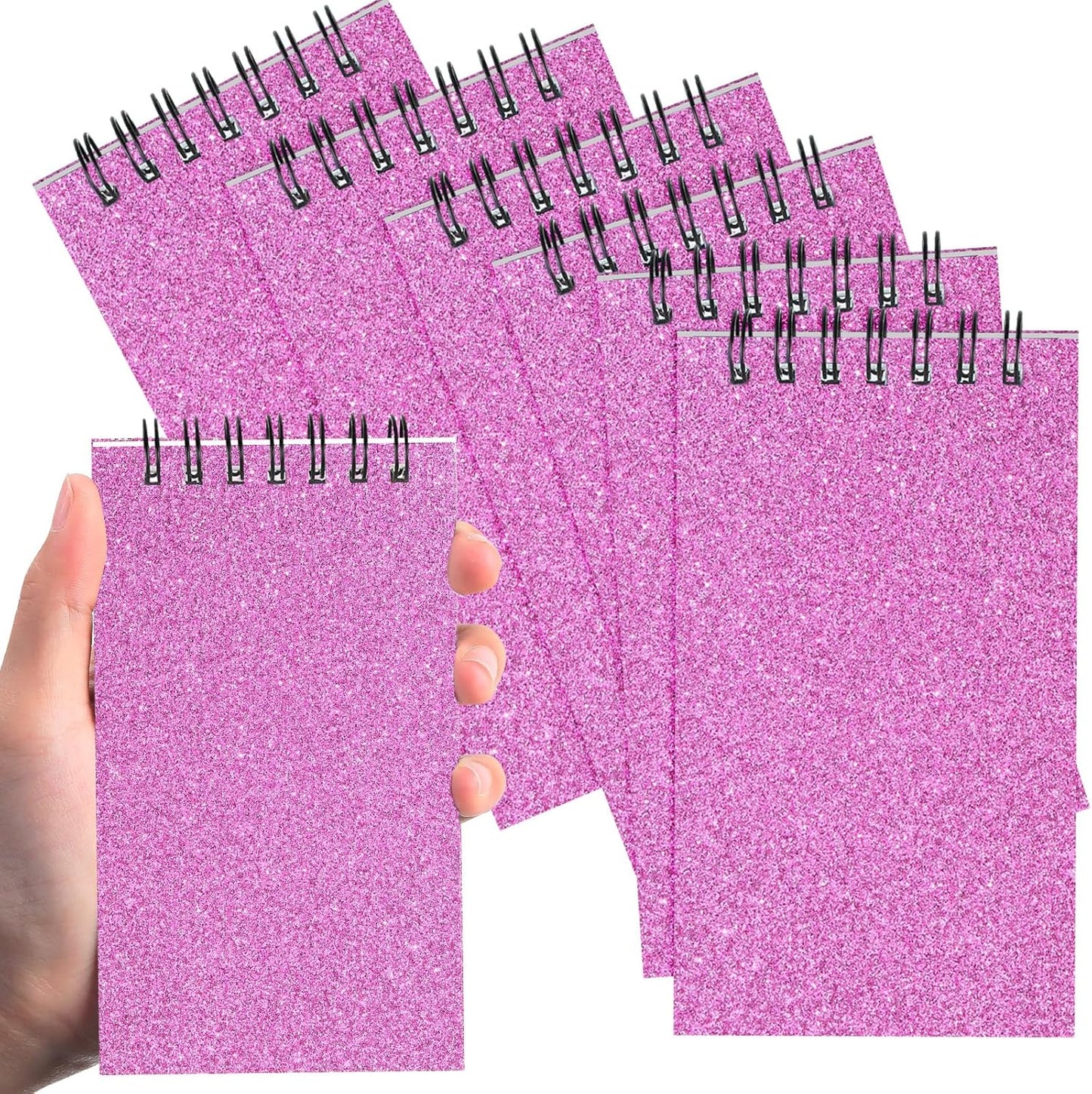 Tenceur 2 Pcs Pocket Notebook Bulk Small 3x5 Inch Spiral Notepads Mini Top Bound Notebook with Lined 120 Pages Ruled Memo Pads for Office College Nurse Essentials Back to School Gift (Black)