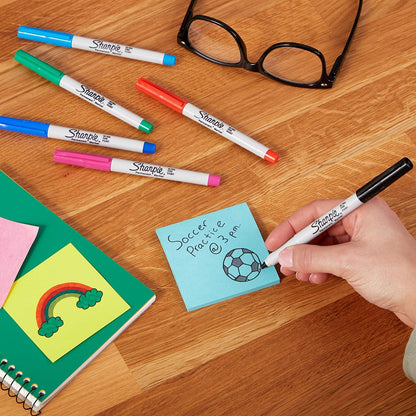 Sharpie Permanent Markers | Ultra-Fine Point | Assorted Classic Colours | 4 Count