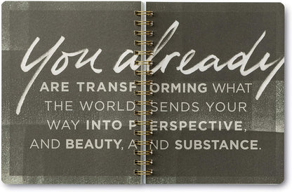 Compendium Spiral Notebook – Expect the Best Things to Happen Today – A Designer Spiral Notebook with 192 Lined Pages, College Ruled, 7.0" W x 9.25" H