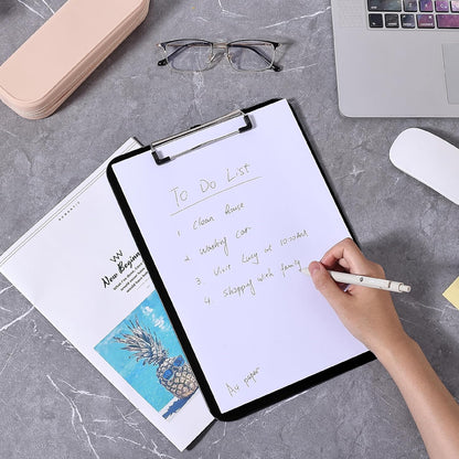 Mr. Pen- Plastic Clipboard, 12.5" x 9", 2 Pack, Clipboard Plastic, Low-Profile Metal Clip with Retractable Hanging Hole