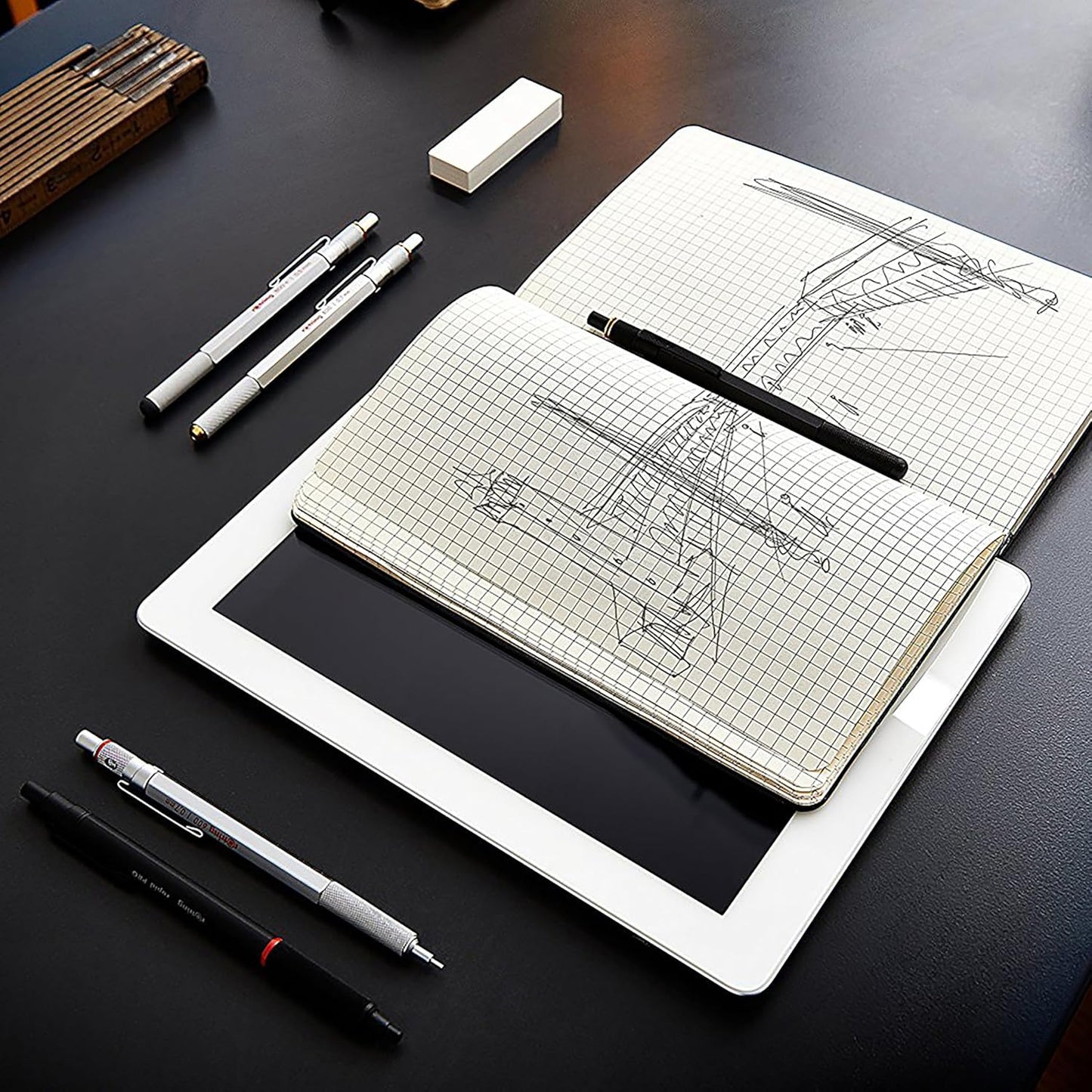Rotring 600 Mechanical Pencil, 0.5 mm, Black - Perfect for Writing, Drafting, Engineering, Architecture Professionals