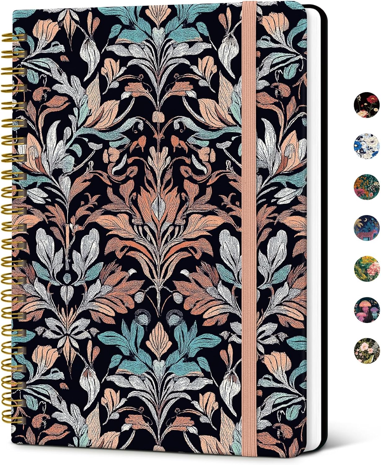 Taja Lined Spiral Notebook Journal for Women A5(5.8" × 8.3"), Cute Hardcover Notebook for Work, School & Note Taking, Pretty College Ruled Journal for Writing, 140 Pages, Sunset