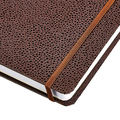 Amazon Basics Shagreen Hardcover Journal for Writing, Note Taking and Journaling with Elastic Band, 2-Pack