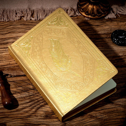 CAGIE 320 Pages Thick Hardcover Journaling Notebooks Vintage Leather Journal for Women Men A5 College Ruled Journals for Writing with Gift Box, 5.7 x 8.3 in, Blue