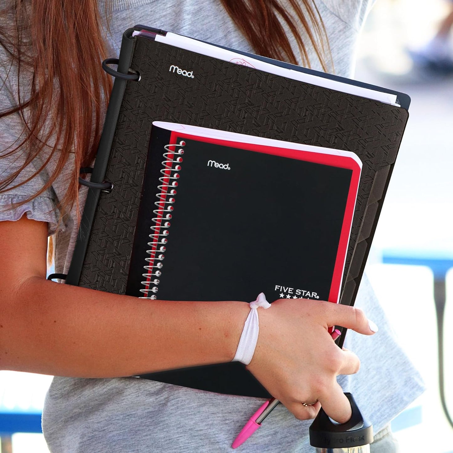 Five Star Spiral Notebook, 2 Subject, College Ruled Paper, 6" x 9.5", 80 Sheets, Blue (Color May Vary) (840029CG1)