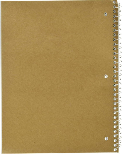 Mead Spiral Notebook, 1 Subject, Graph Ruled Paper, 7-1/2" x 10-1/2", 100 Sheets, Black (05676AA5)