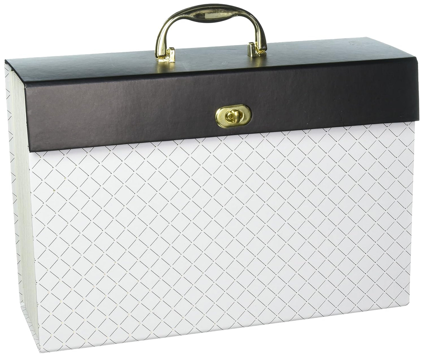 U Brands Modern-Noir Expandable File 19 Pocket, White (201A0206)