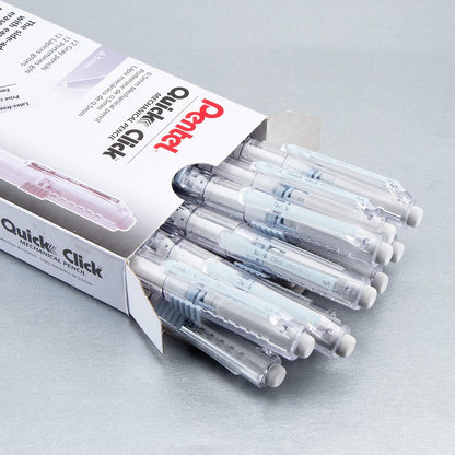 Pentel Quick Click Mechanical Pencil, (0.7mm), Medium, Black Barrel, Box of 12 Pencils (PD217A)
