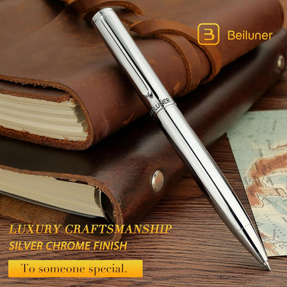 BEILUNER Luxury Gel Pen with 24K Gold Finish, Black Piano Lacquer, Luxury Grade Craftsmanship, Best Pen Gift Set for Men and Women, Professional, Executive, Office, Retractable Nice Pens