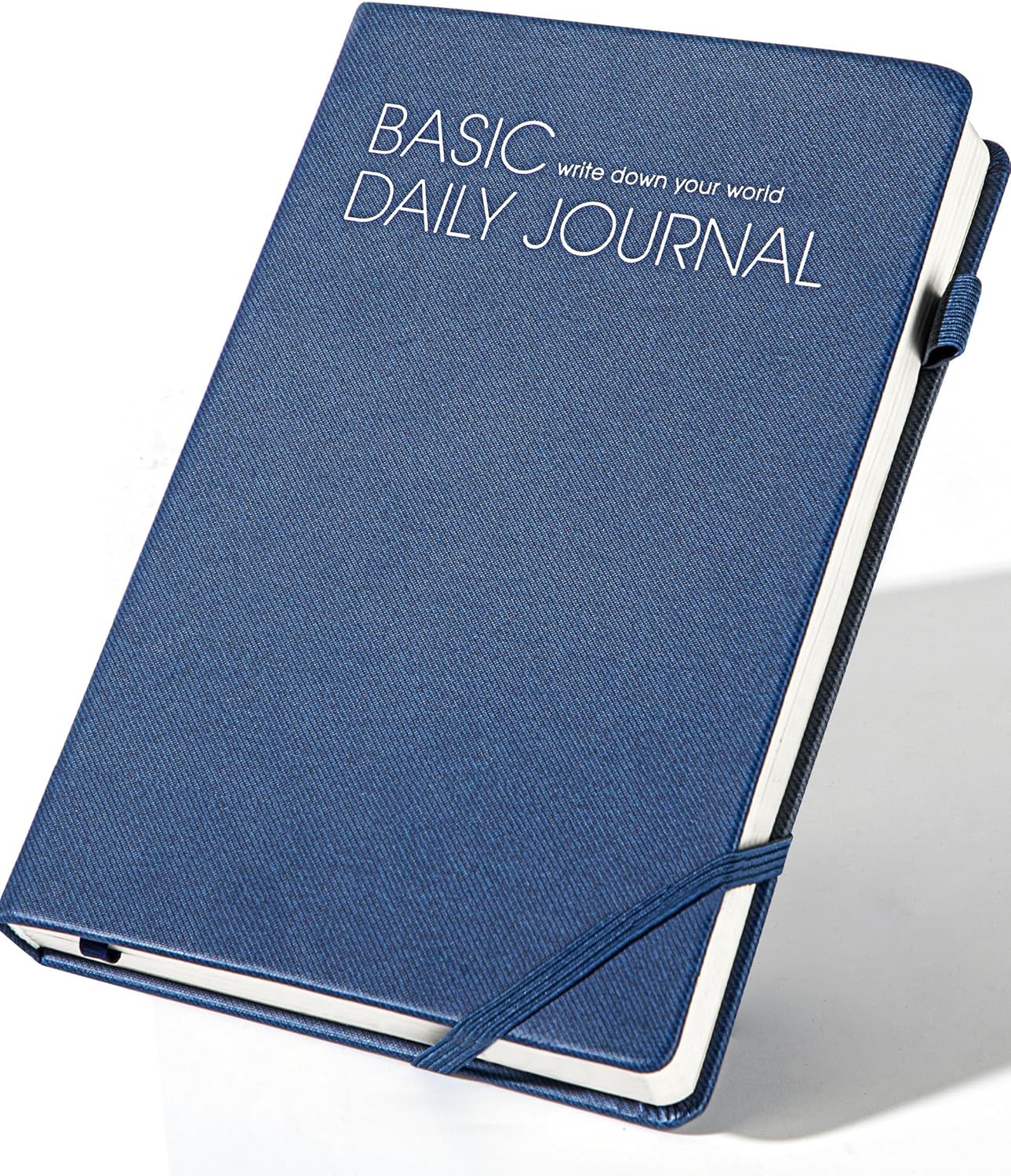 CAGIE Journal Notebook for Women Men, Hardcover Lined Notebooks Journals for Writing Work Journaling Note Taking Diary with Pen Loop (Black Ruled), Gifts, 5.7" x 8.3", 196 Pages