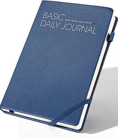 CAGIE Journal Notebook for Women Men, Hardcover Lined Notebooks Journals for Writing Work Journaling Note Taking Diary with Pen Loop (Black Ruled), Gifts, 5.7" x 8.3", 196 Pages