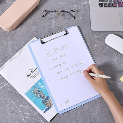 Mr. Pen- Plastic Clipboard, Letter Size, Black, Clipboard Plastic, Low-Profile Metal Clip with Retractable Hanging Hole