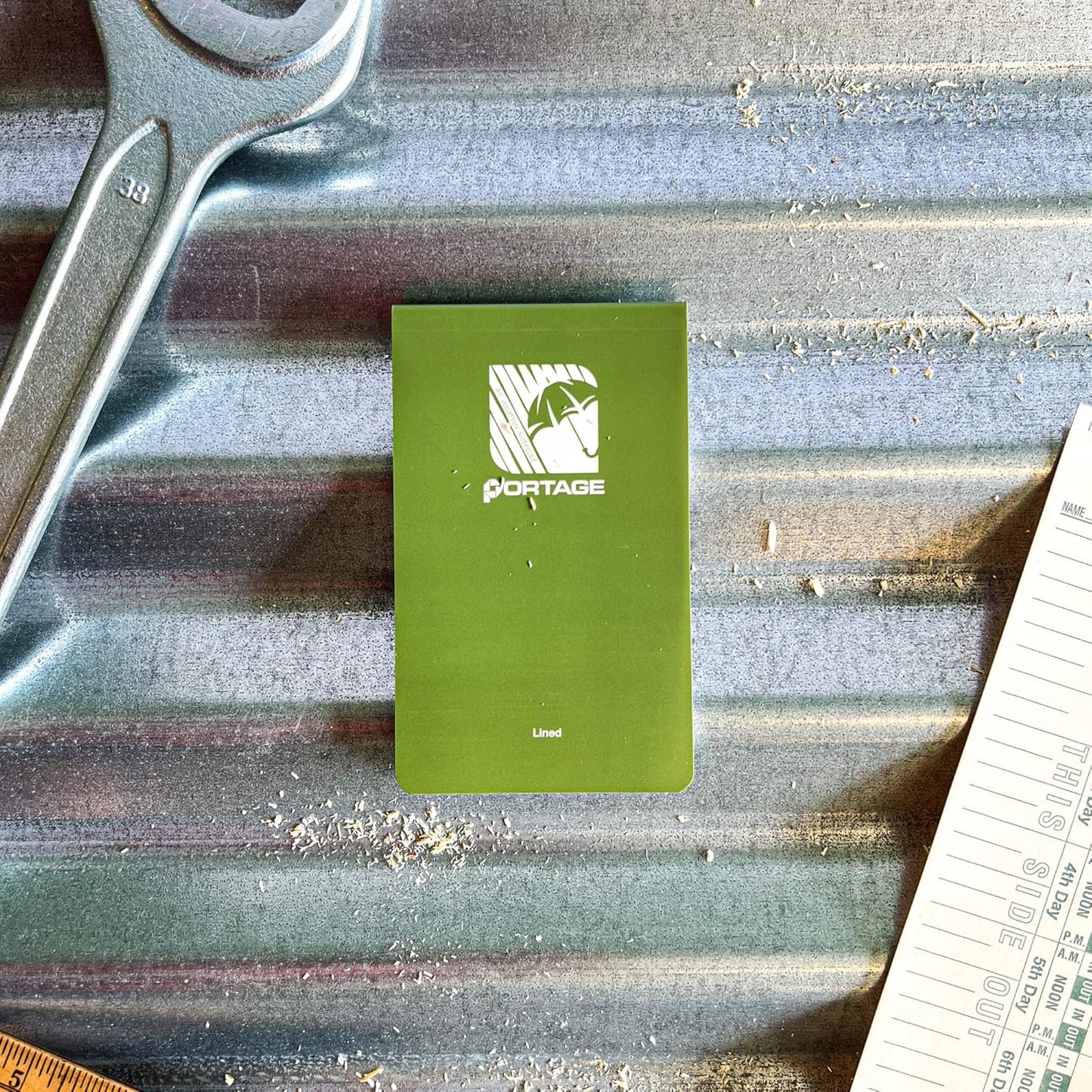 Portage Notebooks - 4 Pack Waterproof Notebook, Made From Recycled Stone Waste, Small Notepad, All Weather Notebook, Write in any Weather - 3x5 In, 40 Lined Sheets, Variety 4 Pack