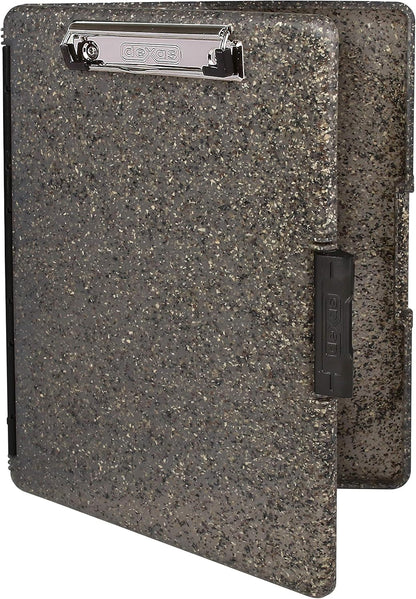 Dexas Slimcase 2 Plastic Clipboard with Storage and Side Opening, Black, Office Supplies Clipboards to Organize, Carry and Store, A4 Holder, Style and Functionality Nursing Clipboards