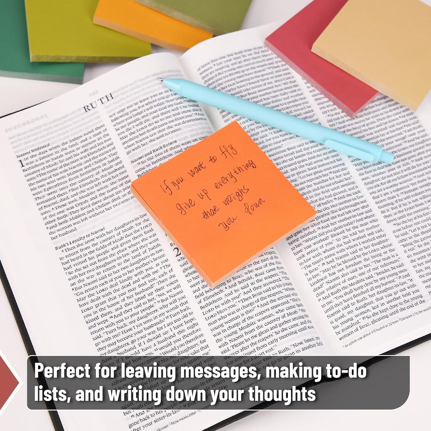 Mr. Pen- Sticky Notes, 3"x3", 12 Pads, 720 Sheets, Autumn Carnival Color Palette, Sticky Notes Bulk, Self-Stick Note Pads, Perfect for Office, School, Home, Study & Organization