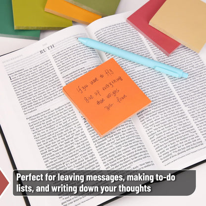 Mr. Pen- Sticky Notes, 3"x3", 12 Pads, 720 Sheets, Autumn Carnival Color Palette, Sticky Notes Bulk, Self-Stick Note Pads, Perfect for Office, School, Home, Study & Organization