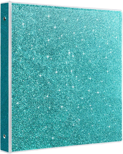 EYROZILL 3 Ring Binders 1 Inch Round Rings Binder Gold Binder Holds 8.5" x 11" Letter Size 300 Sheets, Waterproof, Gold