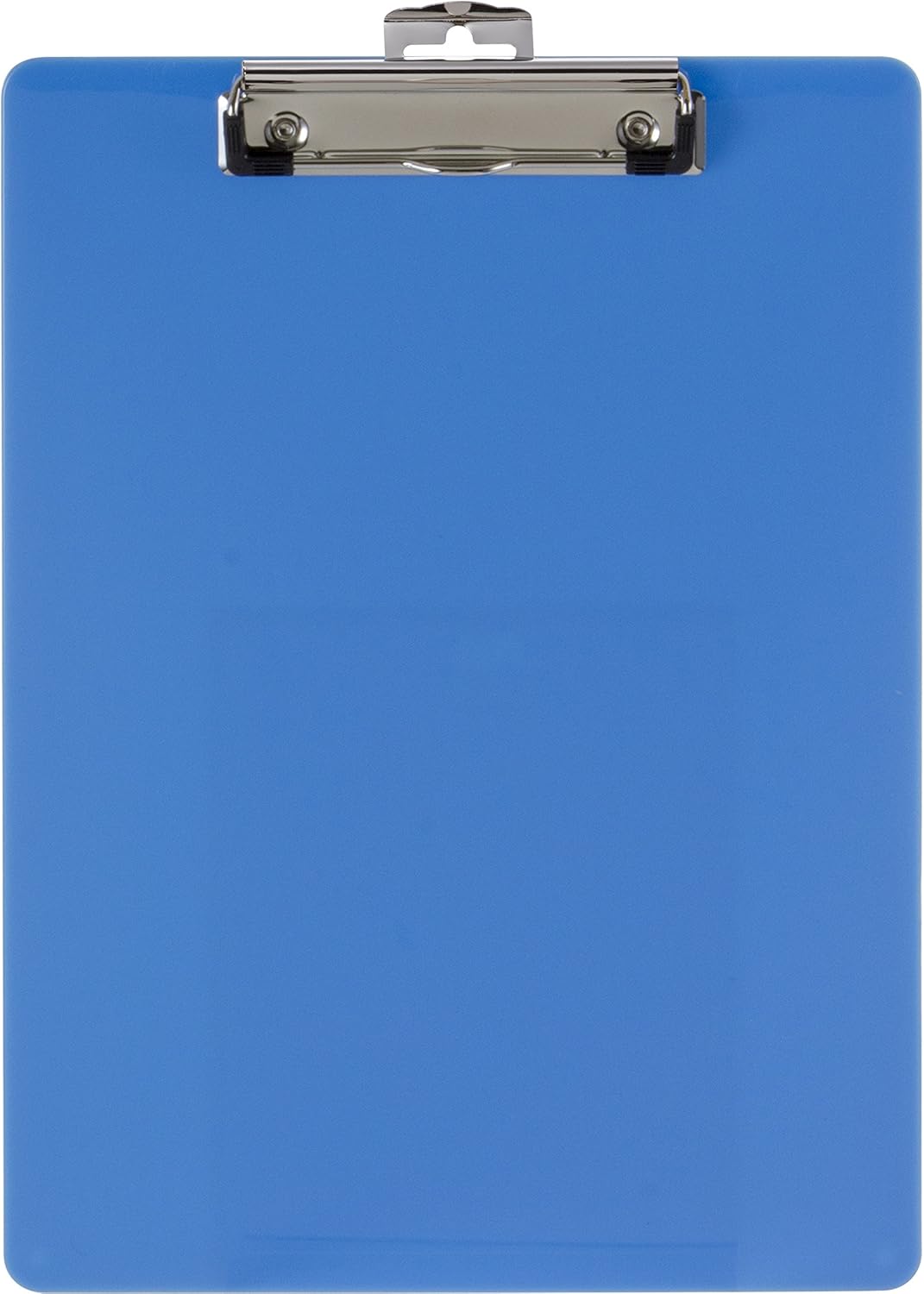 Officemate Plastic Clipboard, Letter Size, Arctic Blue, Pack of 6 (83088)