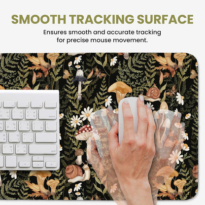 Large Mouse Pad for Desktop, Cute Desk Mat Pad Protector for Work & Gaming, Aesthetic Pretty Anti-Slip Laptop Blotter Cover for Office School Home Supplies, Wildflowers, 31.5" x 11.8"