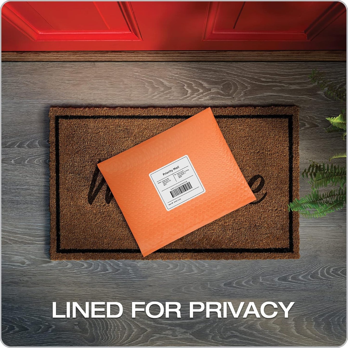 Quality Park Bubble Mailers, 8.5 x 11 Shipping Envelopes, Water Resistant White Poly Padded Envelopes, Redi-Strip Peel Off Closure, 25/Box (QUA85859)