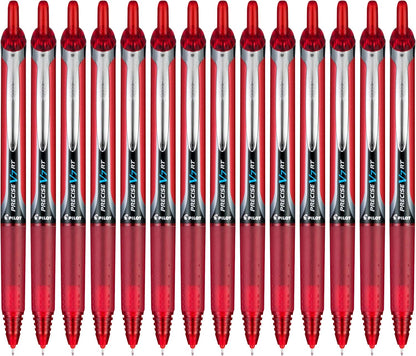 Pilot Precise V7 RT Refillable & Retractable Liquid Ink Rollerball Pens, Black Ink Pens, Fine Point (0.7 mm), 14-Pack - Ideal for School, Journaling, and Office Writing