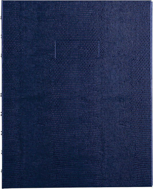 Blueline NotePro™ Executive Notebook, Indexing System, Refillable, Hard Cover, 9.25" x 7.25", 150 Ruled Pages, Indigo Blue (A7150.BLU)