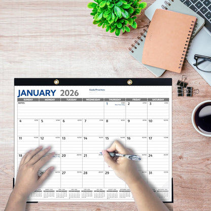 2026-2027 Desk Calendar – Run Now to MAR. 2027, 18 Monthly Desk Calendar 2026-2027 Large, 17'' x 12'', Best Desk/Wall Calendar 2026 with To-do Lists, Desk Pad, Ruled Blocks, Corner Protectors