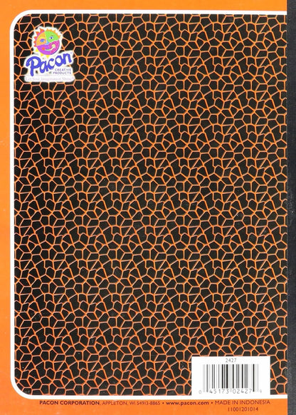 Pacon 2427 Composition Book, 5/8 Ruling, 9 3/4 x 7 1/2, 100 Sheets