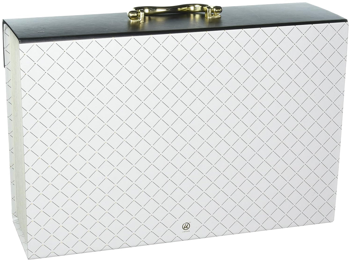 U Brands Modern-Noir Expandable File 19 Pocket, White (201A0206)