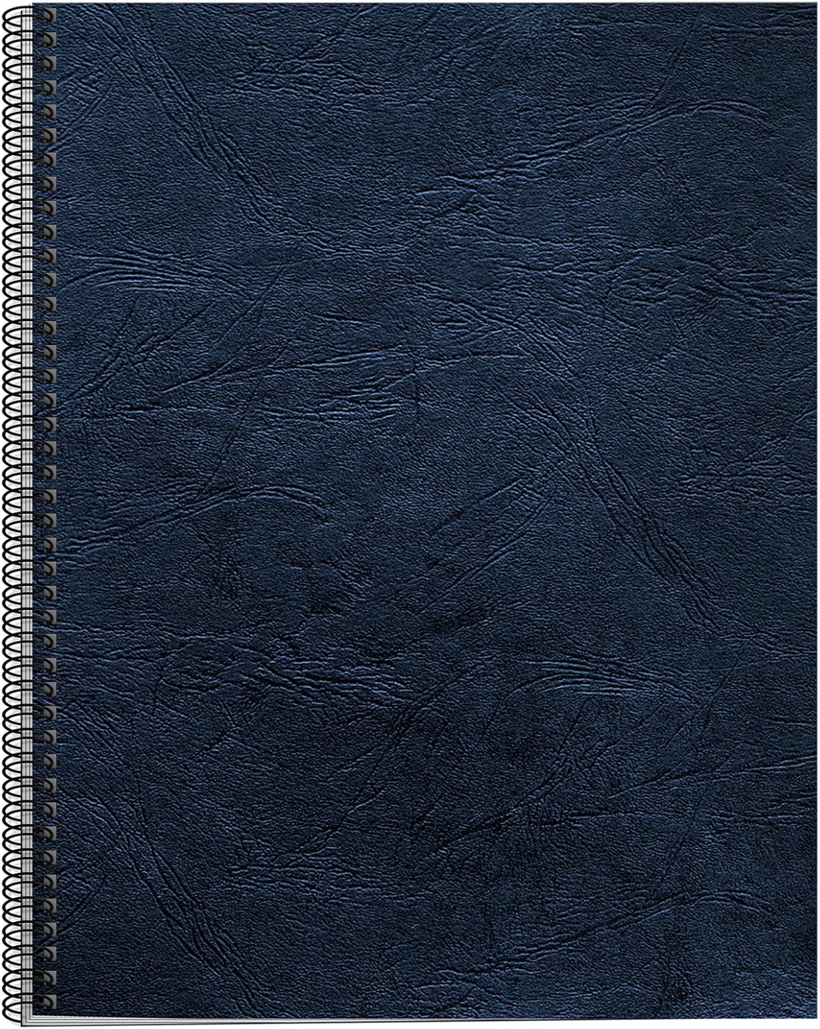 Fellowes Letter Size Binding Covers Expressions Grain, 50-Pack, Navy (52124)