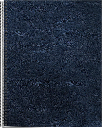 Fellowes Letter Size Binding Covers Expressions Grain, 50-Pack, Navy (52124)