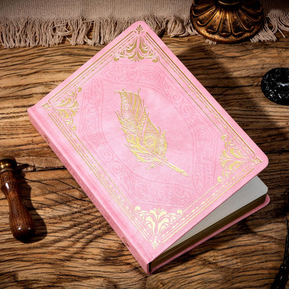 CAGIE 320 Pages Thick Hardcover Journaling Notebooks Vintage Leather Journal for Women Men A5 College Ruled Journals for Writing with Gift Box, 5.7 x 8.3 in, Blue