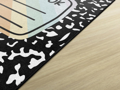 Flagship Carpets Composition Notebook Educational Area Rug for Kids Room Seating Décor, Children's Classroom, Play Carpet for Teaching and Playroom, 7'6" x 12'