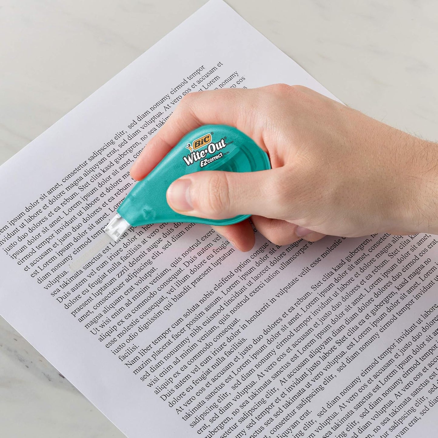 BIC Wite-Out EZ Correct Tear-Resistant Correction Tape with 39.3 ft of Tape, 10-Count Pack in White