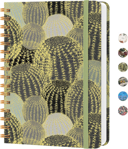 CICPAP Lined Spiral Journal Notebook, A5 College Ruled Notebook for Journaling, Note-Taking, and Daily Planning, Durable Hardcover with an Elegant Design, Purple