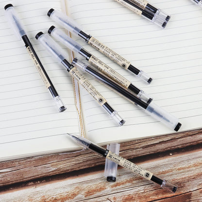 0.35mm Extra-Fine Japanese-Style Rollerball Pens, 12-Pack, Smooth Writing, Gift for Office & School, Note-Taking
